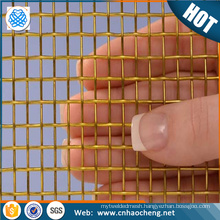 High quality 0.41mm aperture 0.22mm brass wire mesh roll /woven net